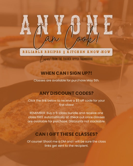 Anyone Can Cook! Classes