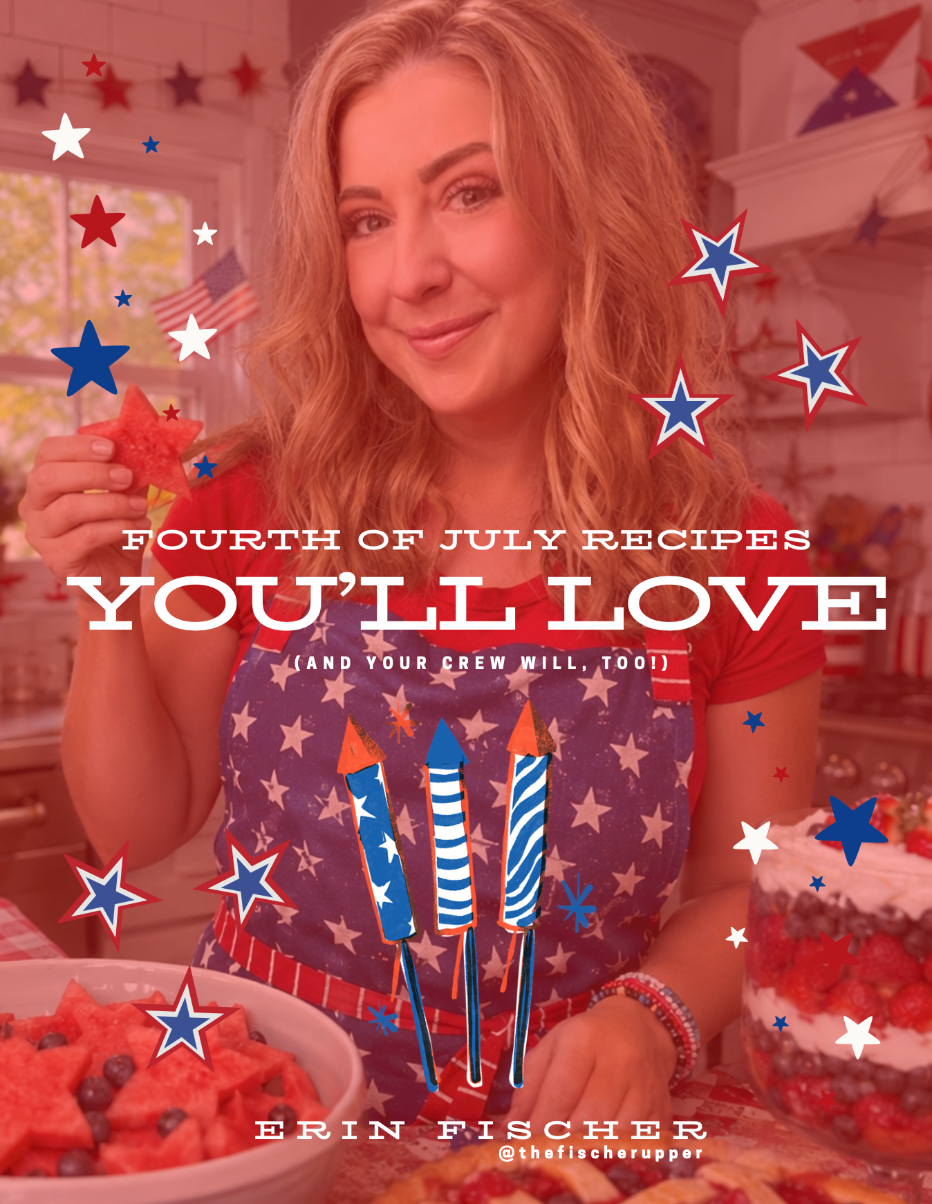 Easy, delicious and full of flavor - that's what these 13 summery recipes bring to your Fourth of July table. This bundle includes one breakfast, 2 appetizers, one salad dressing, 2 bread recipes, 3 side dishes, 2 main dishes, and 2 desserts! Your table is going to be full of the people you love and all the yummy food to make your holiday one to remember! 